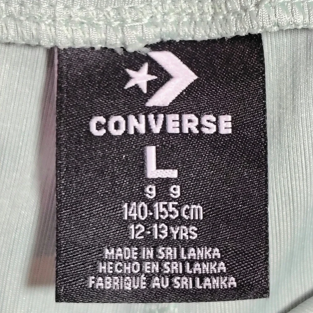 Converse Kids Mint Green Ribbed Flare Leggings Pants Size L 12-13‎ Years